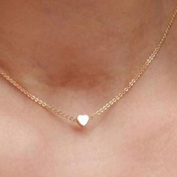 Gold tone Boho Heart Necklace - Picture 4 of 6